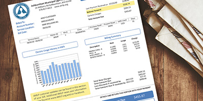 New AMLP Electric Bill graphic